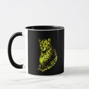 Stille Macht Katzenbecher Elegante Tierweltkunst Tasse