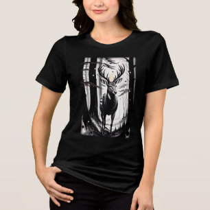 Stille Majestät im Wald Tri-Blend Shirt