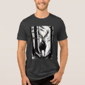 Stille Majestät im Wald Tri-Blend Shirt (Vorderseite)