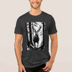 Stille Majestät im Wald Tri-Blend Shirt