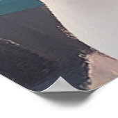 Stille Momente im Transit: Weiche Pastelle Städtis Poster (Ecke)