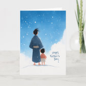 Stille Momente zusammen Vatertagskarte Karte (Vorderseite)