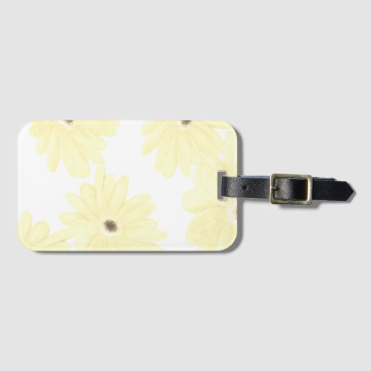 Stille Morgengelbe Blumen Gepäckanhänger (Vorderseite (Horizontal))