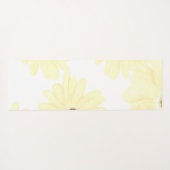 Stille Morgengelbe Blumen Yogamatte (Rückseite (Horizontal))