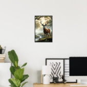 Stille Morgenstunden im Wald mit optionalem Rahmen Poster (Heimbüro)