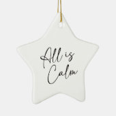 Stille Nacht Alles ist eine ruhige Keramik Ornament (Rechts)