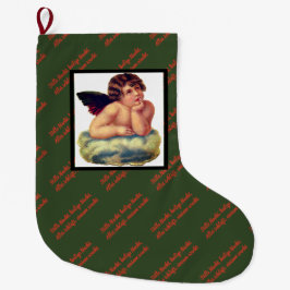 STILLE NACHT AUF DEUTSCH mit ENGEL Großer Weihnachtsstrumpf