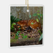 Stille Nacht Berg Bongo Antelope Calf Keramikornament (Rechts)
