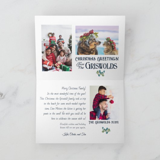 "Stille Nacht" eine Weihnachtskarte für das U-Boot Karte (Innenseite)