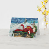 "Stille Nacht" eine Weihnachtskarte für das U-Boot Karte (Gelbe Blume)