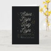 Stille Nacht / Faltschachtel Karte (Gelbe Blume)