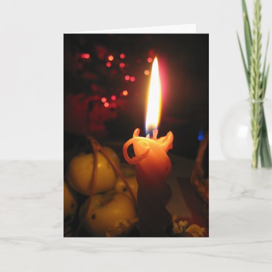 Stille Nacht Feiertagskarte (Vorderseite)