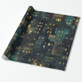 Stille Nacht Fenster Geschenkpapier (Ungerollt)