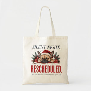Stille Nacht Frenchie Lustige Feiertags-Tasche Tragetasche