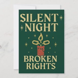 Stille Nacht Gebrochene Rechte Design Einladung