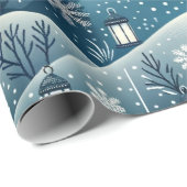 Stille Nacht Geschenkpapier (Rolleneckpunkt)