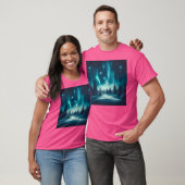 Stille Nacht Glittering Pines Mitternacht Frieden T-Shirt (Unisex)