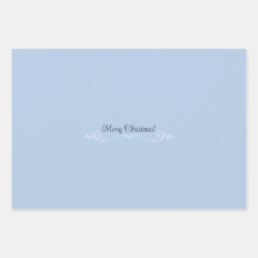 Stille Nacht handbemalter Winterwald Geschenkpapier Set (Vorderseite 3)