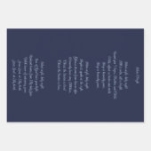 Stille Nacht handbemalter Winterwald Geschenkpapier Set (Vorderseite 2)