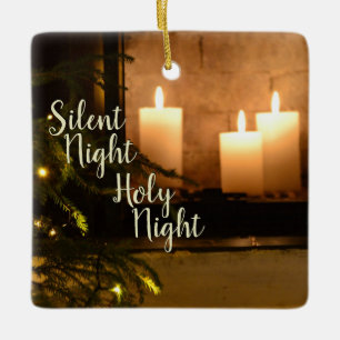 "Stille Nacht Heilige Nacht" Beliebter Weihnachtsl Keramikornament