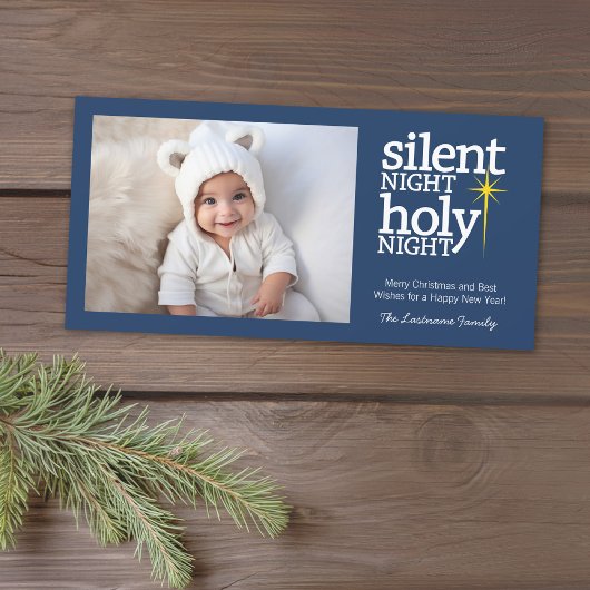 Stille Nacht, heilige Nacht Christlich Feiertagskarte