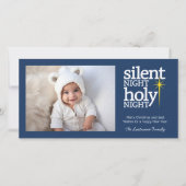 Stille Nacht, heilige Nacht Christlich Feiertagskarte (Vorderseite)