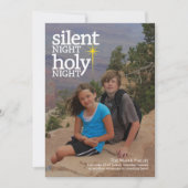 Stille Nacht Heilige Nacht Foto Weihnachten (Vorderseite)