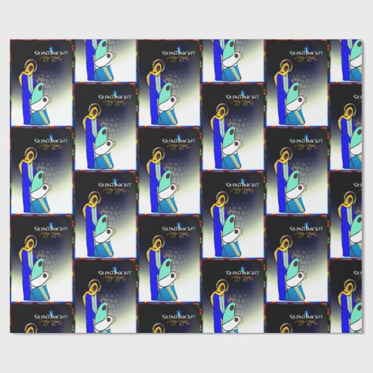 Stille Nacht Heilige Nacht Geschenkpapier (Flach)