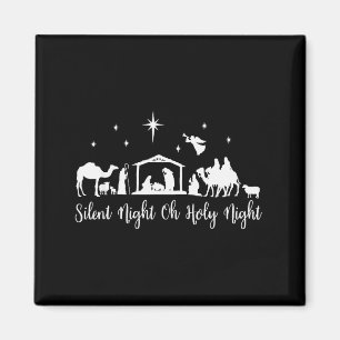 Stille Nacht Heilige Nacht Kippenszene Religiös C Magnet