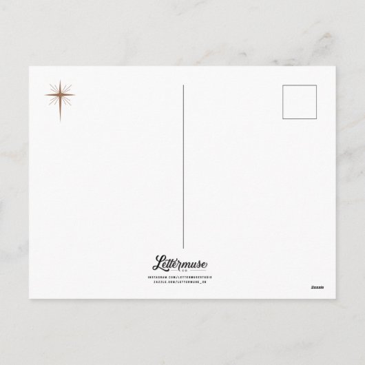 Stille Nacht, heilige Nacht Postkarte (Rückseite)