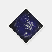 Stille Nacht, heilige Nacht - Schneeszene Serviette (Ecke)