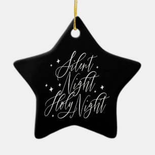 Stille Nacht Heilige Nacht Schwarzes Weihnachten S Keramik Ornament