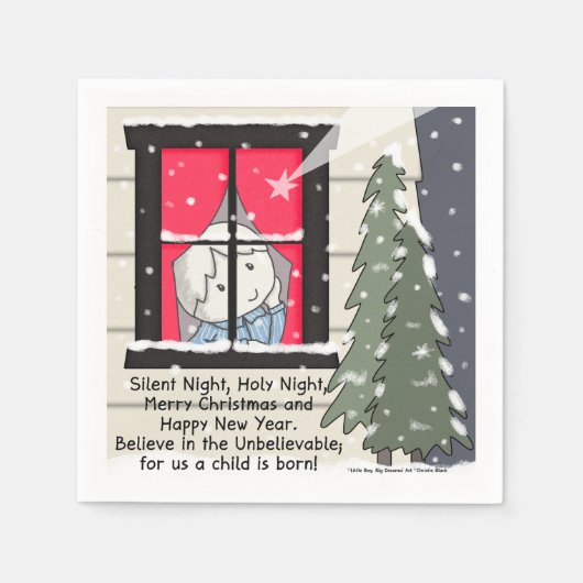 Stille Nacht, heilige Nacht Serviette (Vorderseite)