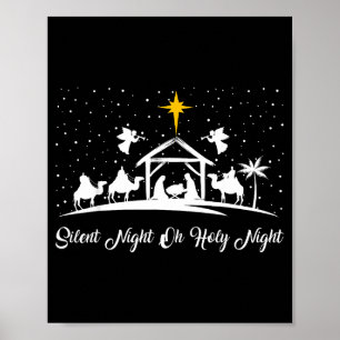 Stille Nacht Heilige Nacht Weihnachtskrippe Christ Poster