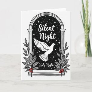 Stille Nacht Heilige Weihnachtskarte Karte