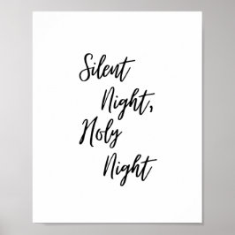 Stille Nacht, heiliges Nachtplakat Poster