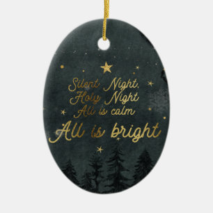 STILLE NACHT, HOLY NIGHT ORNANANANANANATION KERAMIKORNAMENT