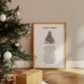 Stille Nacht Hymne Texte Wall Print Poster