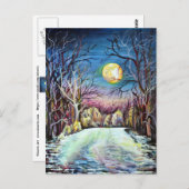 Stille Nacht in Schweden Postkarte (Vorne/Hinten)