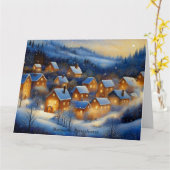 Stille Nacht Karte (Gelbe Blume)