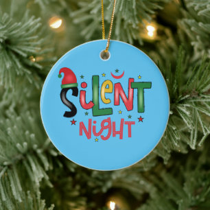 Stille Nacht Keramik Ornament