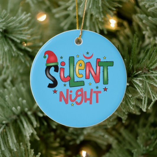 Stille Nacht Keramik Ornament (Baum)