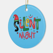 Stille Nacht Keramik Ornament (Links)