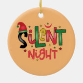 Stille Nacht Keramik Ornament (Hinten)