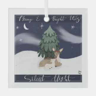 Stille Nacht Ornament Aus Glas
