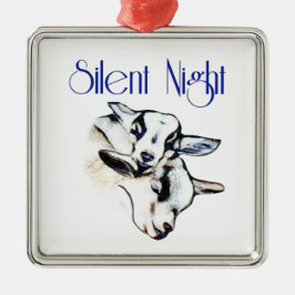 Stille Nacht Ornament Aus Metall