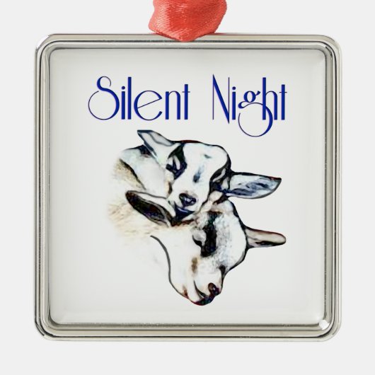 Stille Nacht Ornament Aus Metall (Vorne)