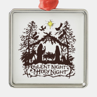 stille Nacht Ornament Aus Metall