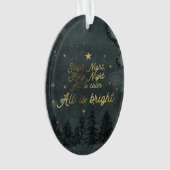 Stille Nacht Oval Ornament (Vorderseite)