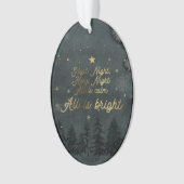 Stille Nacht Oval Ornament (Vorderseite)